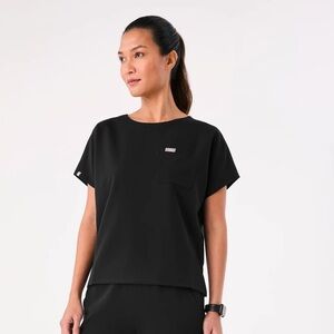 Figs Black Short Sleeve Women's Tee